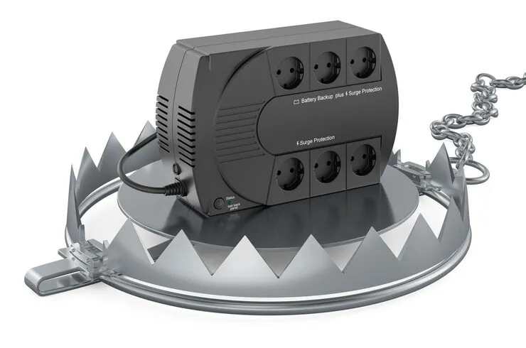 bear trap with uninterruptible power supply ups 3d rendering 808337 2312 11zon